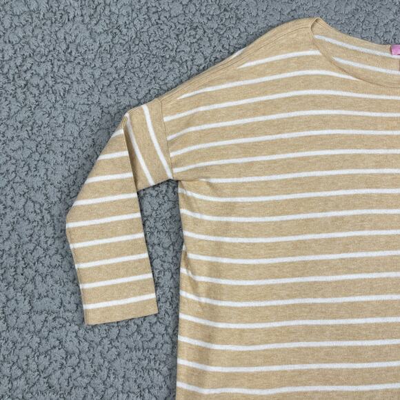 Lilly Pulitzer Elba Striped Pullover Tunic Sweater Womens XXS Side Tassels - Picture 3 of 8